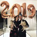 Dan with Jemma, Darcie, and Ellie, celebrating 2019