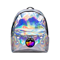 DanTDM iridescent backpack with shooting diamond logo embroidered patch on the front