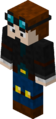A render of Dan with brown hair