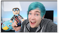 DanTDM with cyan hair